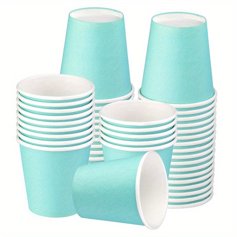 50pcs 3oz Disposable Paper Cups for Bathroom Party Picnic