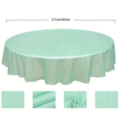 Waterproof Round Tablecloth PE Eco-friendly Kitchen Picnic Table Cloth
