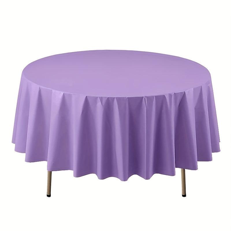 Waterproof Round Tablecloth PE Eco-friendly Kitchen Picnic Table Cloth