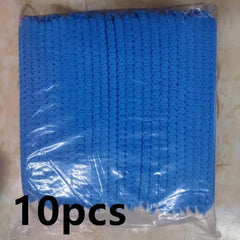 98pcs Disposable Waterproof Shower Caps Elastic Hair Processing Caps