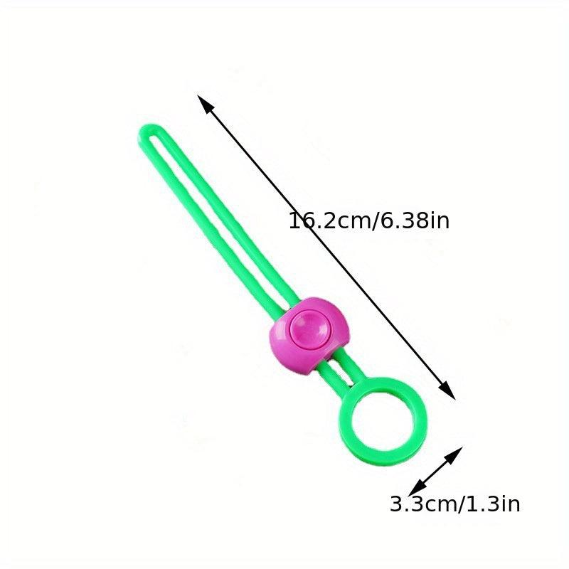 1pc Colorful Silicone Seal Pull Buckle Straps Multifunctional Sealing Clip