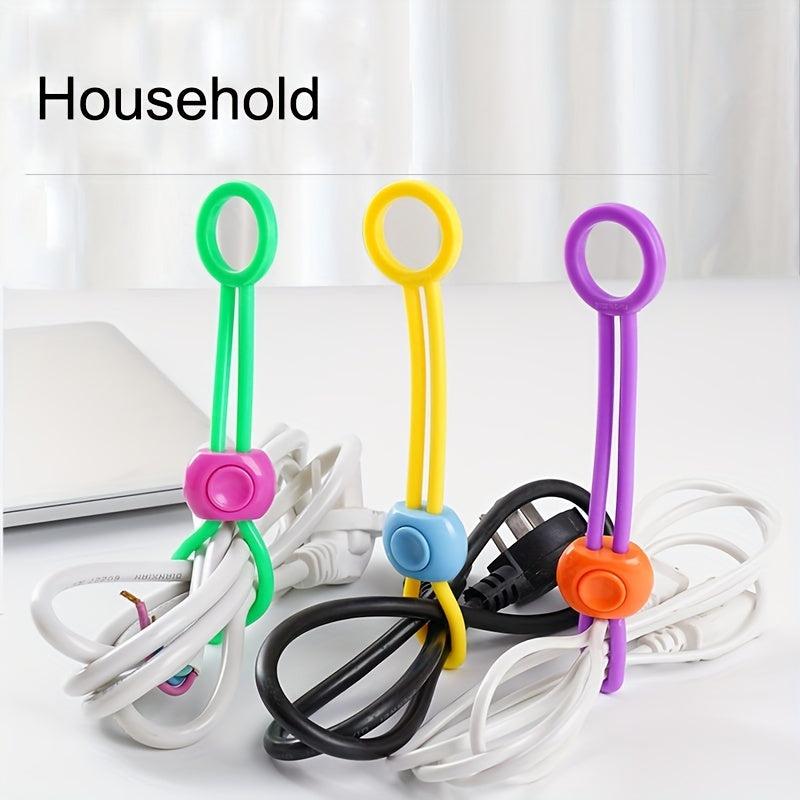 1pc Colorful Silicone Seal Pull Buckle Straps Multifunctional Sealing Clip