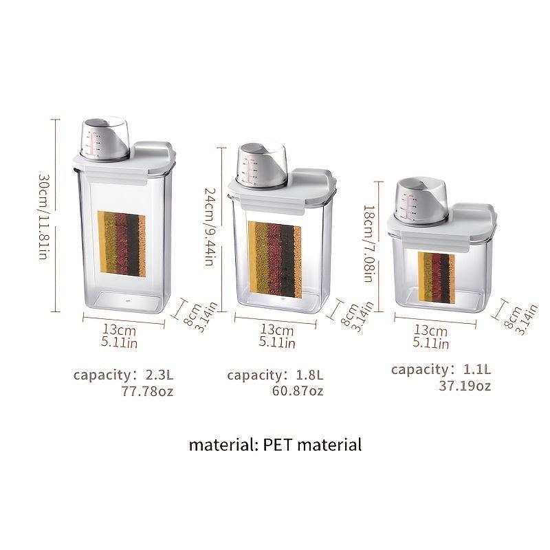 Reusable Plastic Food Storage Box with Lid Clean Grain Container