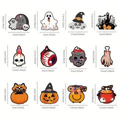 12pcs Halloween Tree Decorative Hanging Stickers Pumpkin Ghost Ornaments