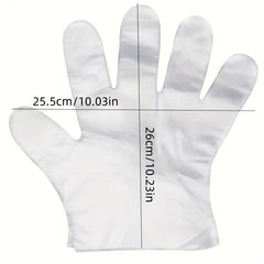 100pcs Disposable Plastic Gloves For Cooking Kitchen Barbecue Cleaning
