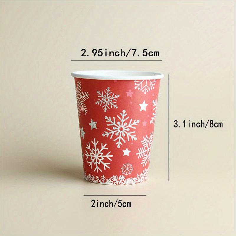 70pcs Christmas Snowflake Dinner Set for Outdoor Picnics