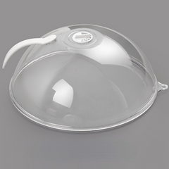 Heat Resistant Microwave Splatter Cover with Steam Vent