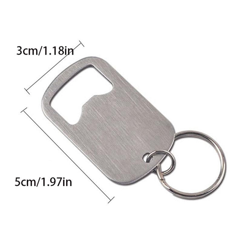 Creative Stainless Steel Bottle Opener Keychain
