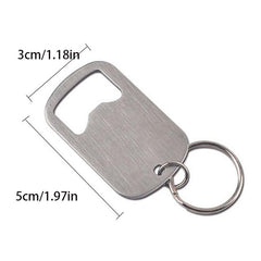 Creative Stainless Steel Bottle Opener Keychain