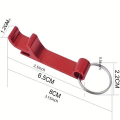 Portable Beer Bottle Opener with Can and Ring Key