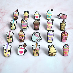 Random Mexican Food Concha Straw Toppers - Pack of 50/100