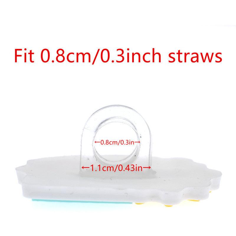 Random Mexican Food Concha Straw Toppers - Pack of 50/100