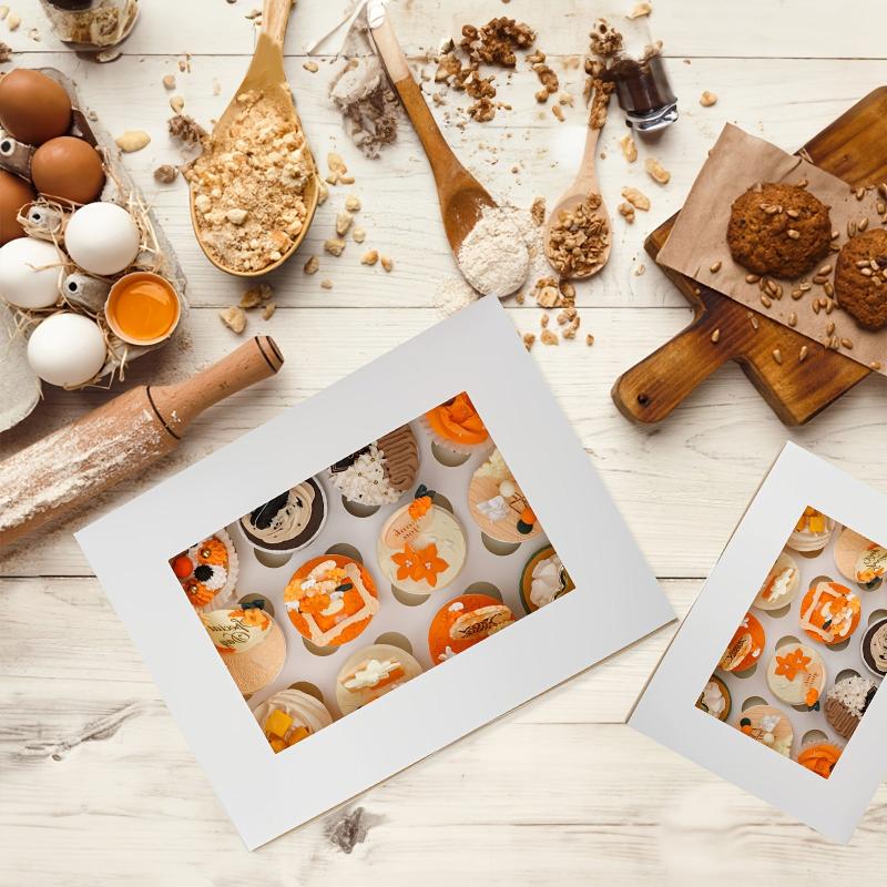 15pcs Cake Box with 12 Cupcake Containers and Window