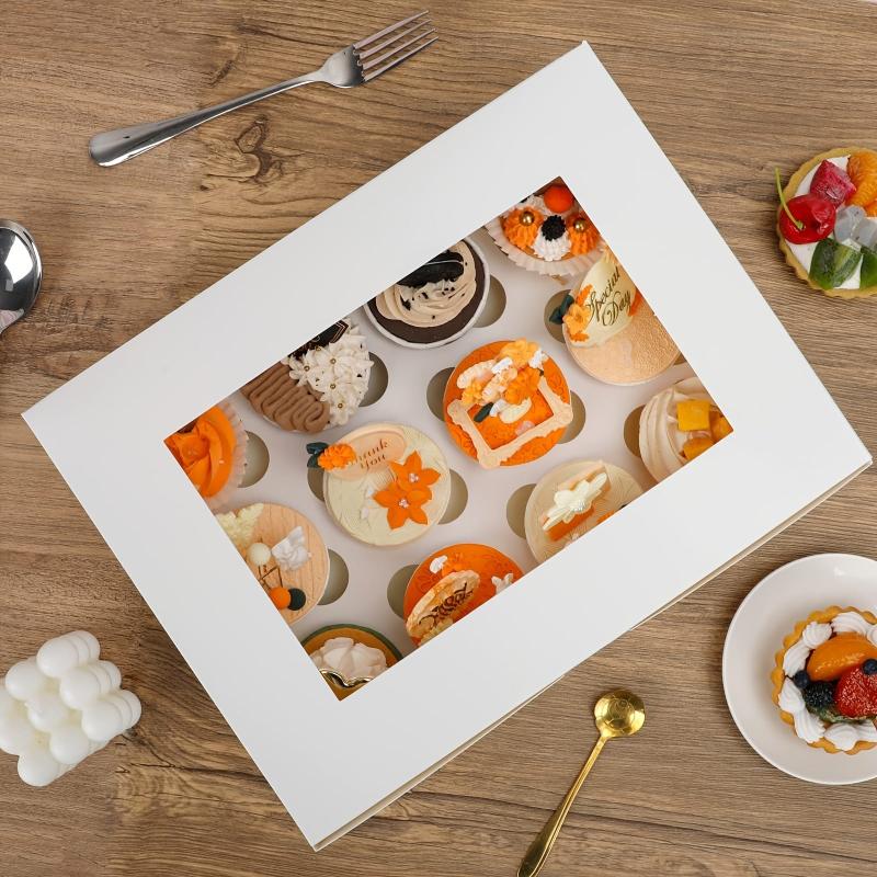 15pcs Cake Box with 12 Cupcake Containers and Window