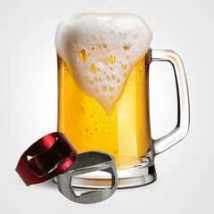 2PCS Stainless Steel Ring Bottle Opener 22mm Diameter