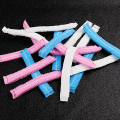 Disposable Chef Hair Cap Elastic Dustproof Cap For Kitchen Hood - Pink