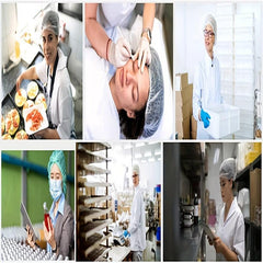 Disposable Chef Hair Cap Elastic Dustproof Cap For Kitchen Hood - Pink