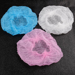Disposable Chef Hair Cap Elastic Dustproof Cap For Kitchen Hood - Pink