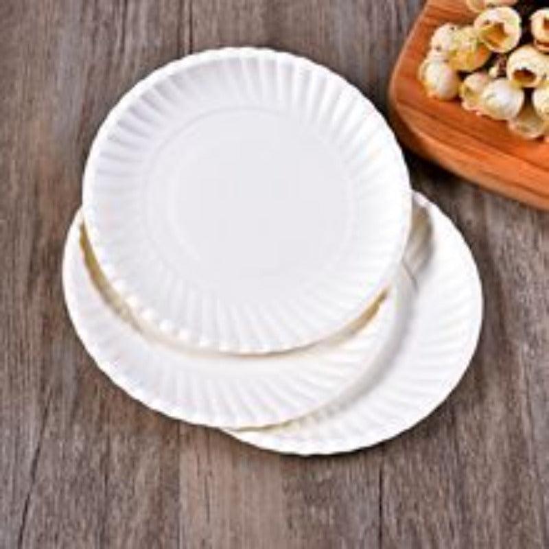Disposable Paper Plates Party Round Birthday Cake BBQ Plates