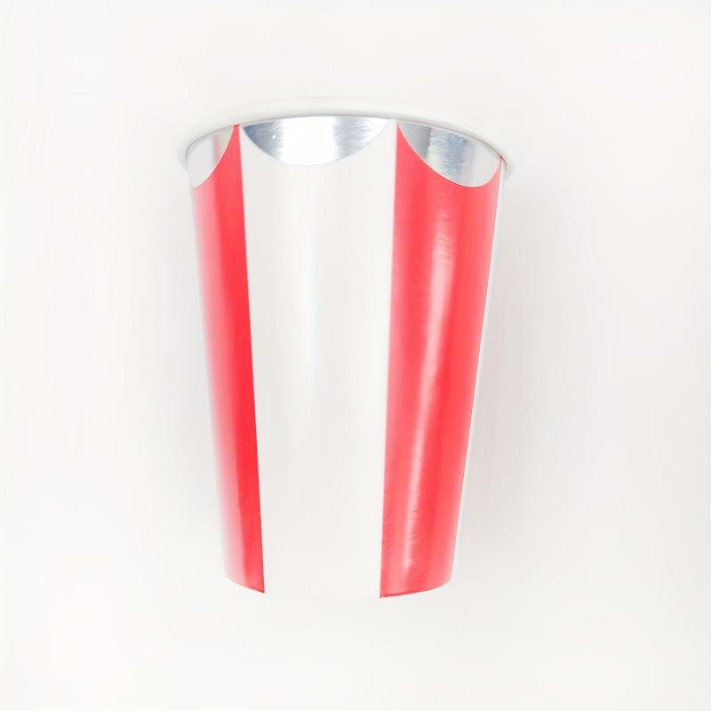 8 Pcs Striped Disposable Paper Cups Party Cups Decoration Cups