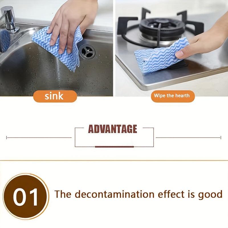 50pcs Thickened Dish Cleaning Wipes - Convenient & Effective Cleaning Cloths