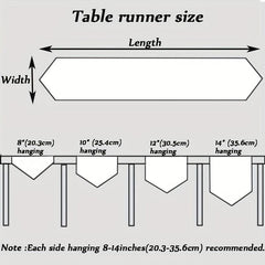 Polyester Butterfly Embroidery Table Runner for Party Decor