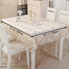 Vintage Lace Tablecloth Embroidered Table Runner Wedding Party Outdoor