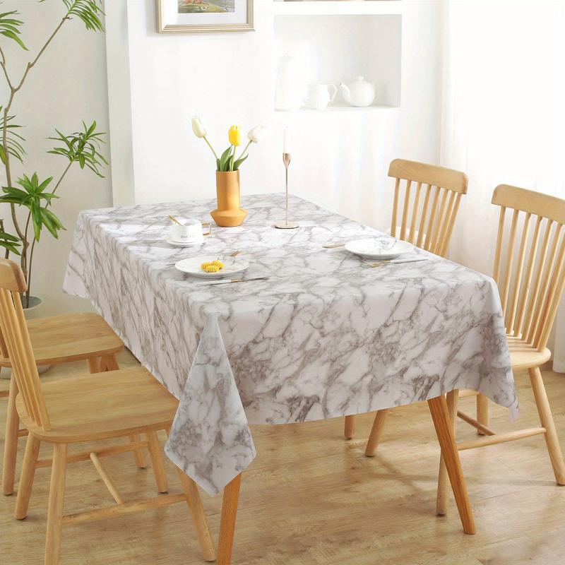 Nordic Style PVC Tablecloth Waterproof Marble Pattern Table Cloth