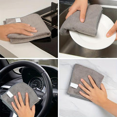 12pcs Microfiber Cleaning Cloth for Streak-Free Shine Car Washing