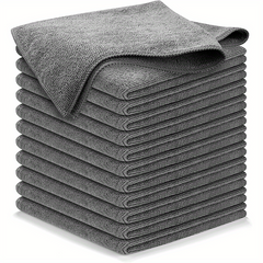 12pcs Microfiber Cleaning Cloth for Streak-Free Shine Car Washing