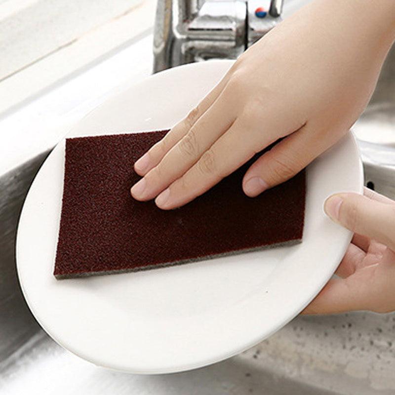 2pcs Scrubbing Brush & Microfiber Cloths Set Kitchen Cleaning Tools