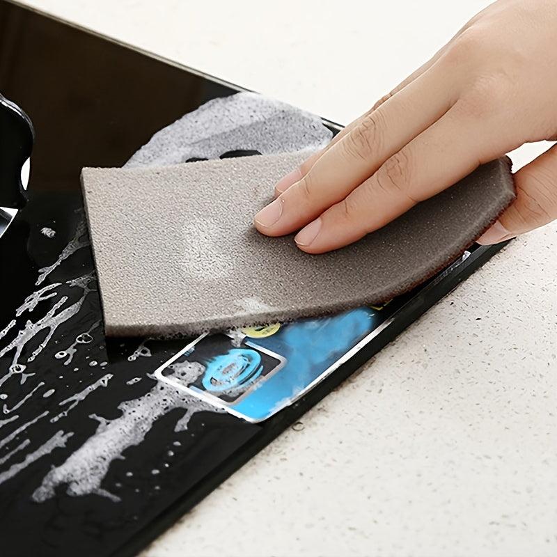 2pcs Scrubbing Brush & Microfiber Cloths Set Kitchen Cleaning Tools
