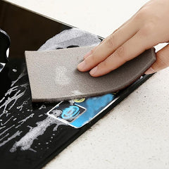 2pcs Scrubbing Brush & Microfiber Cloths Set Kitchen Cleaning Tools
