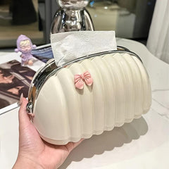 Tissue Box Light Coffee Table Cream
