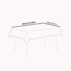 Waterproof Leaf PVC Tablecloth for Living Room Coffee Table Dust proof Decorativ