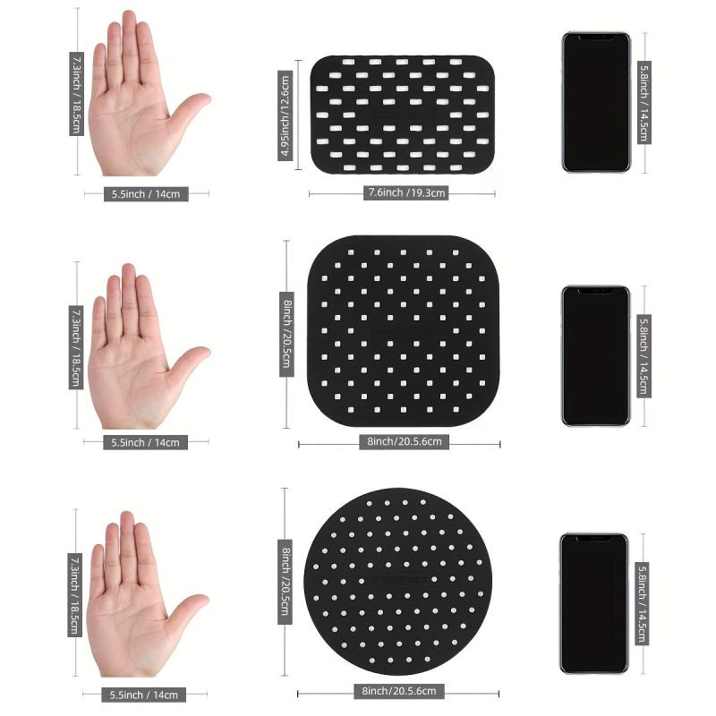 1pc Reusable Silicone Air Fryer Liner Easy Clean Air Fryer Accessories Non Stick