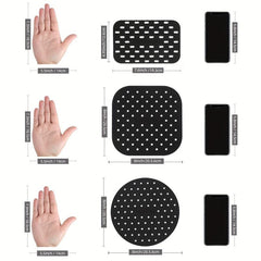 1pc Reusable Silicone Air Fryer Liner Easy Clean Air Fryer Accessories Non Stick