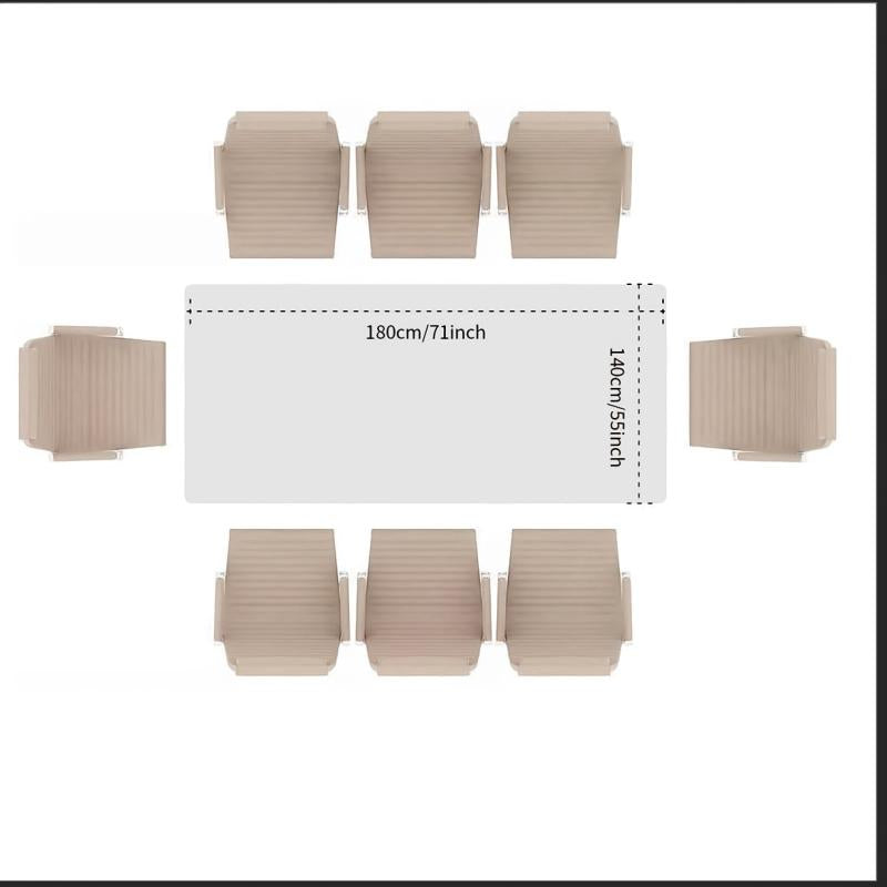 1pc Thicken PVC Clear Tablecloth Waterproof Resistant Table Protection