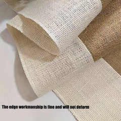 Burlap Table Runner Farmhouse Style Table Flag Linen Knitting Table Runner