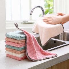 Scouring Pad Dish Cloths Antibacterial Cleaning Brush Kitchen Stuff