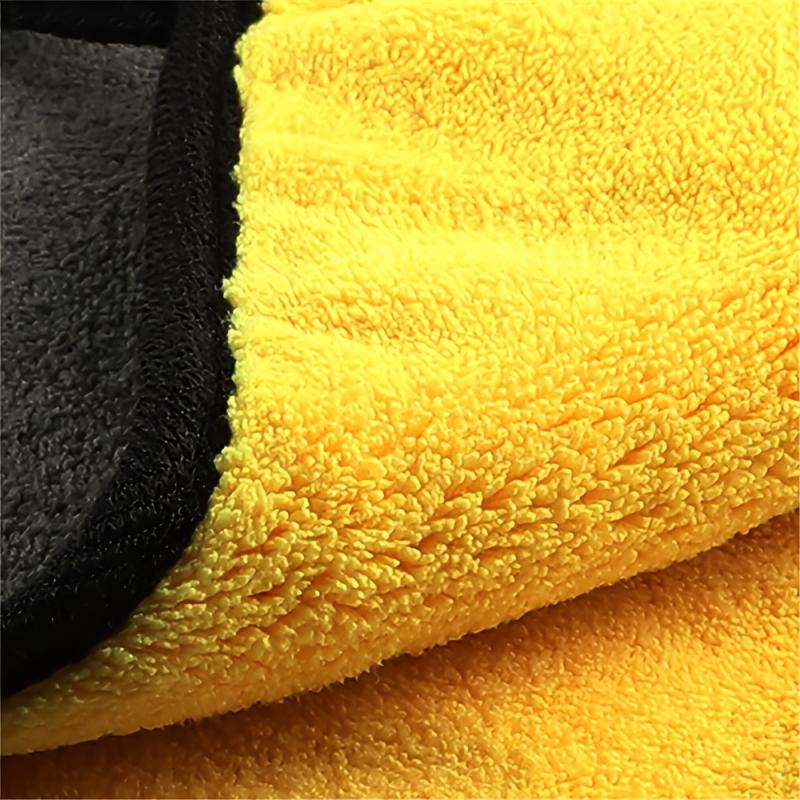 5pcs Double Layer Microfiber Car Cleaning Towels Soft Thick and Absorbent