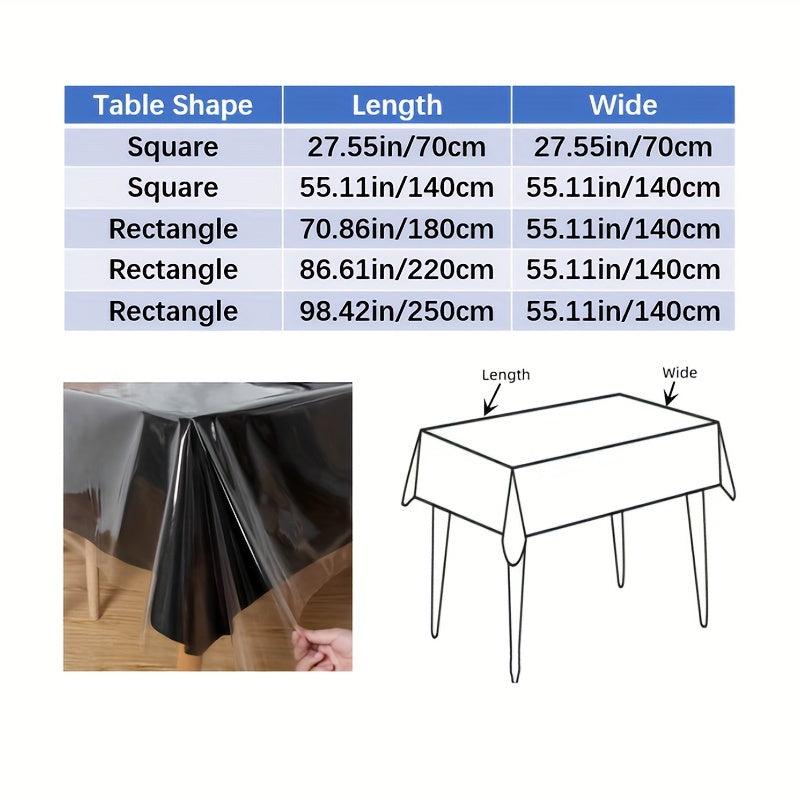 Waterproof Transparent PVC Table Cloth Anti-scalding Dust-proof