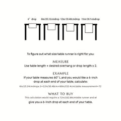 Polyester Table Runner Cashew Jacquard Retro Style