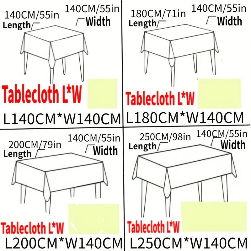 Waterproof PVC Tablecloth Rectangle Dining Table Cover
