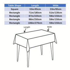 Vinyl PVC Rectangle Tablecloth Clear Table Cover With Lace Macrame Border