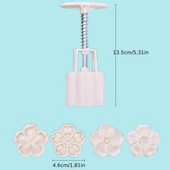 Mooncake Dessert Embossed Plastic Pressing Mold Set