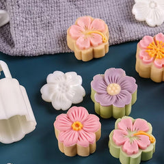 Mooncake Dessert Embossed Plastic Pressing Mold Set