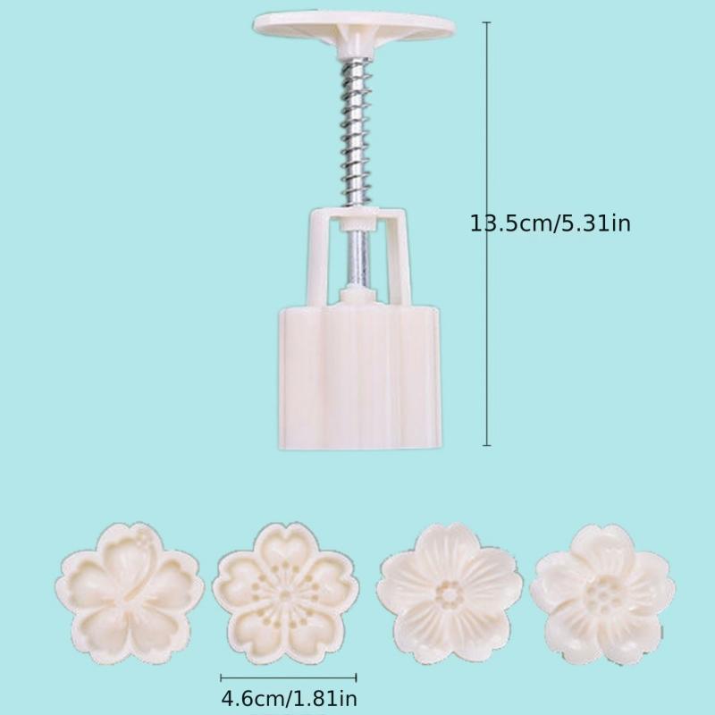 Mooncake Dessert Embossed Plastic Pressing Mold Set