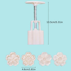 Mooncake Dessert Embossed Plastic Pressing Mold Set