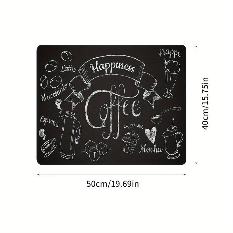 Coffee Dish Drying Mat Non Slip Absorbent Wear resistant